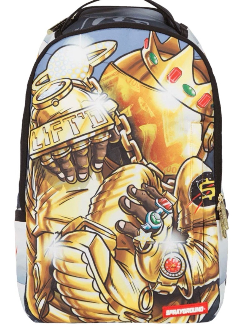 Sprayground Yellow, Gold, & Black Astronaut 🧑‍🚀  Backpack